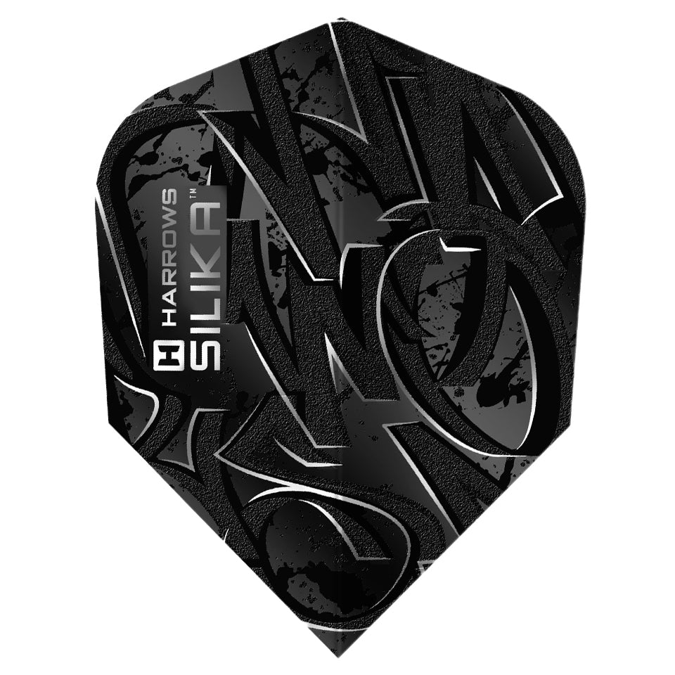 Harrows Silika Vandl Dart Flights - Shape Black