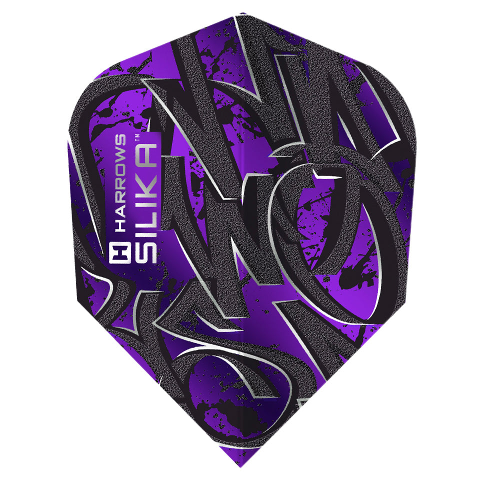 Harrows Silika Vandl Dart Flights - Shape Purple