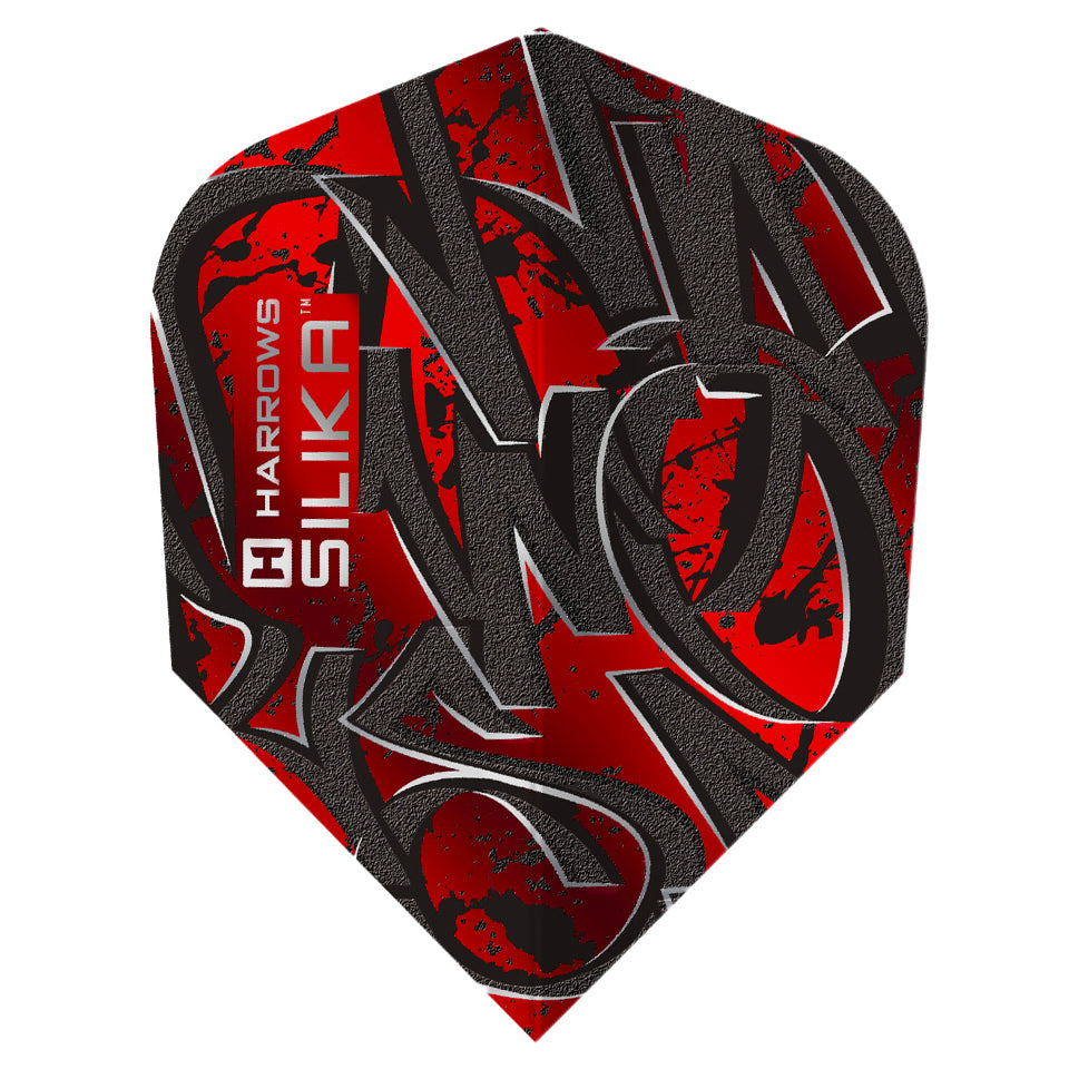 Harrows Silika Vandl Dart Flights - Shape Red