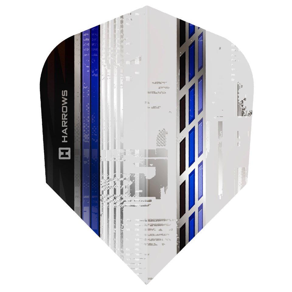 Harrows Sporty Dart Flights - Shape Blue