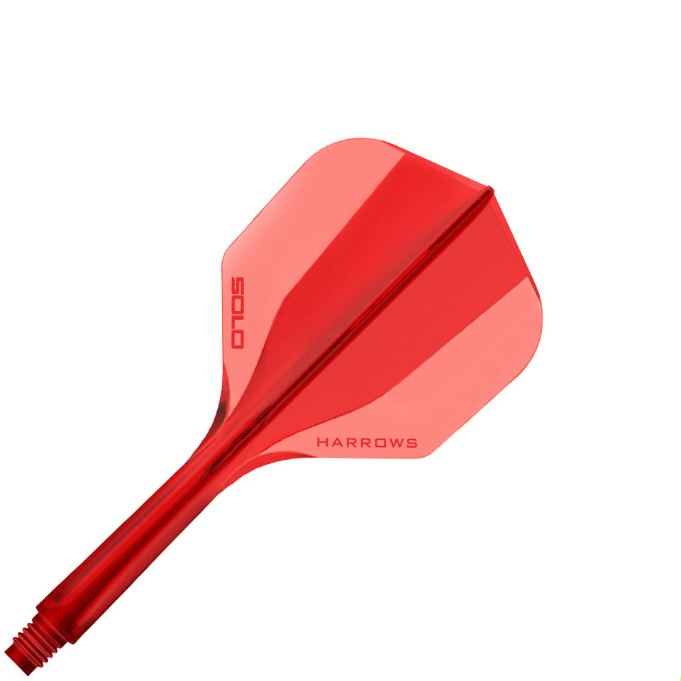 Harrows Solo Integrated Flight & Shaft System - No6 Short Red