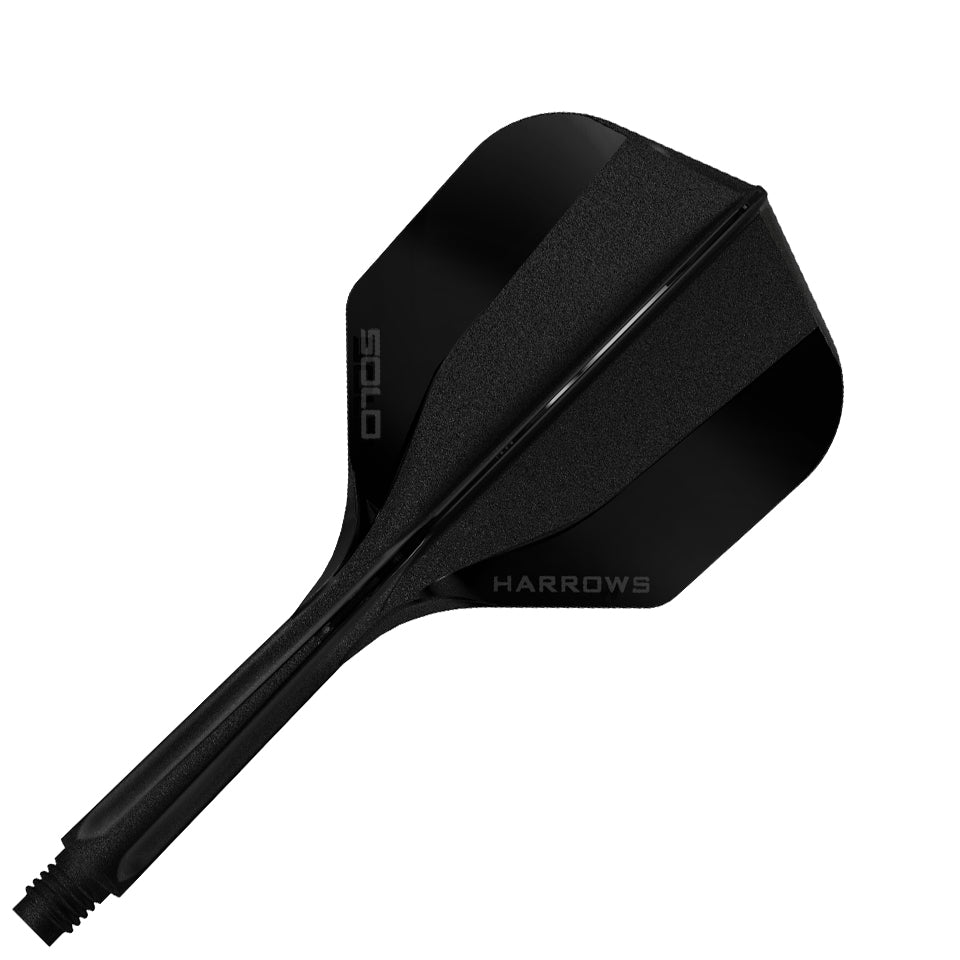 Harrows Solo Integrated Flight & Shaft System - No6 Midi Black