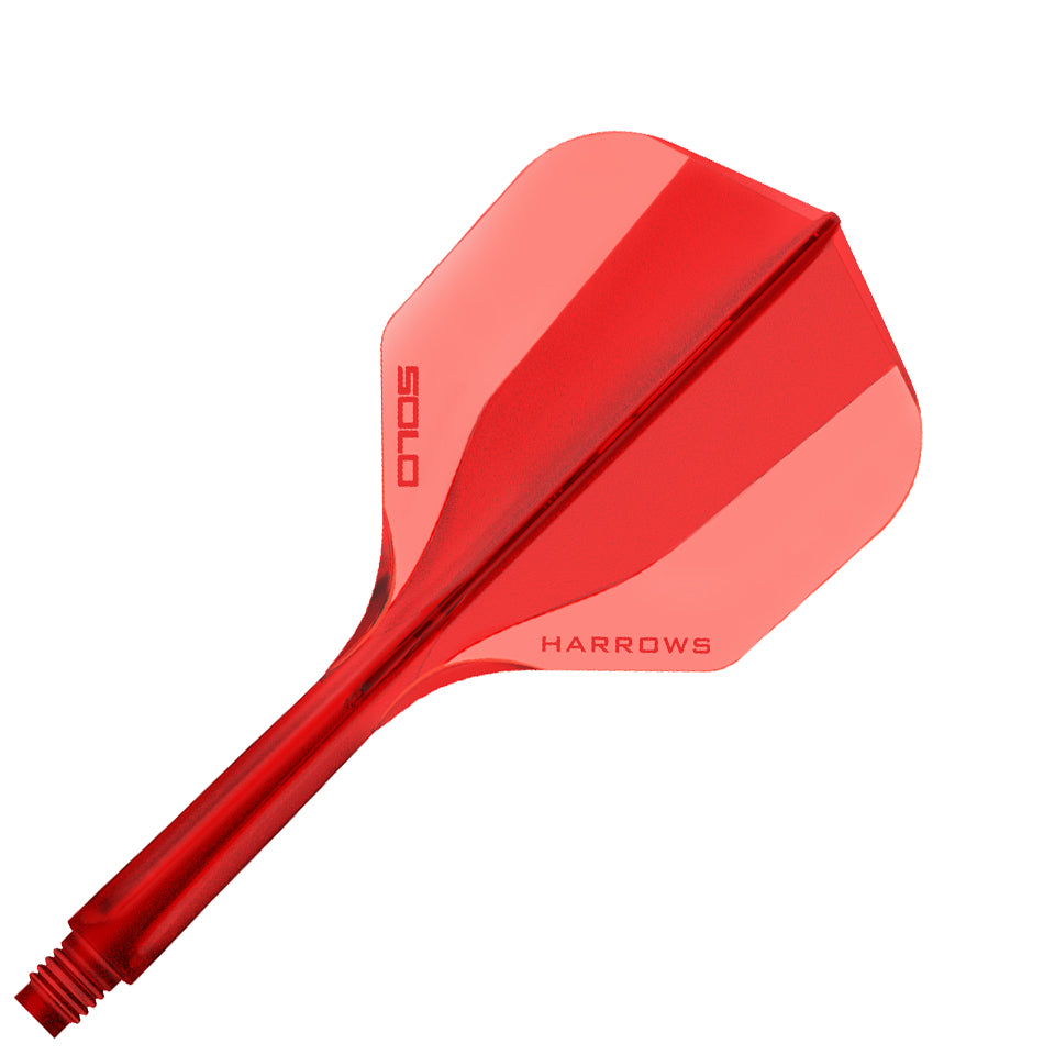Harrows Solo Integrated Flight & Shaft System - No6 Midi Red