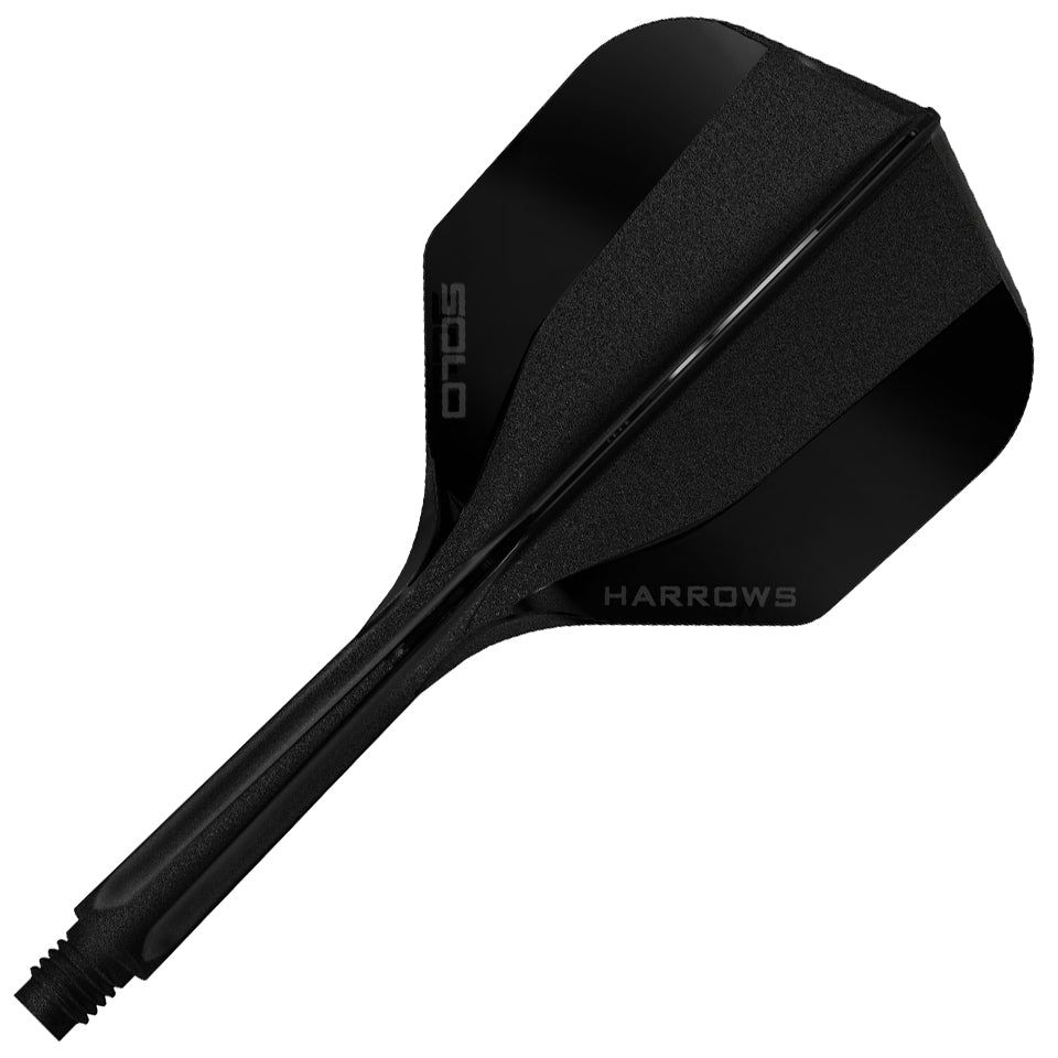 Harrows Solo Integrated Flight & Shaft System - No6 Medium Black