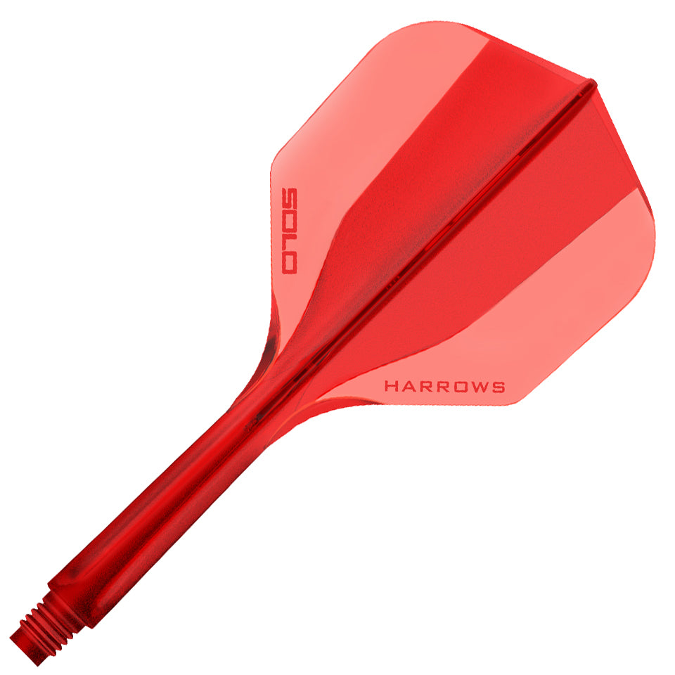 Harrows Solo Integrated Flight & Shaft System - No6 Medium Red