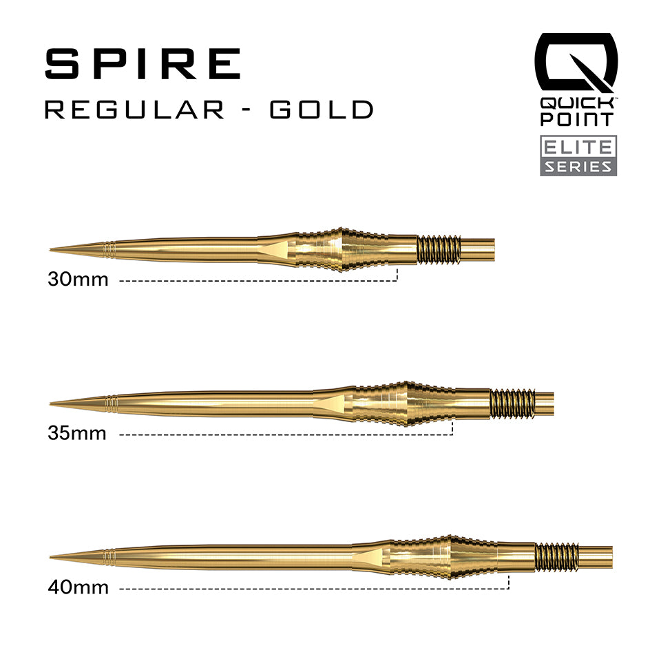 Harrows Spire Quick Points - Gold 35mm