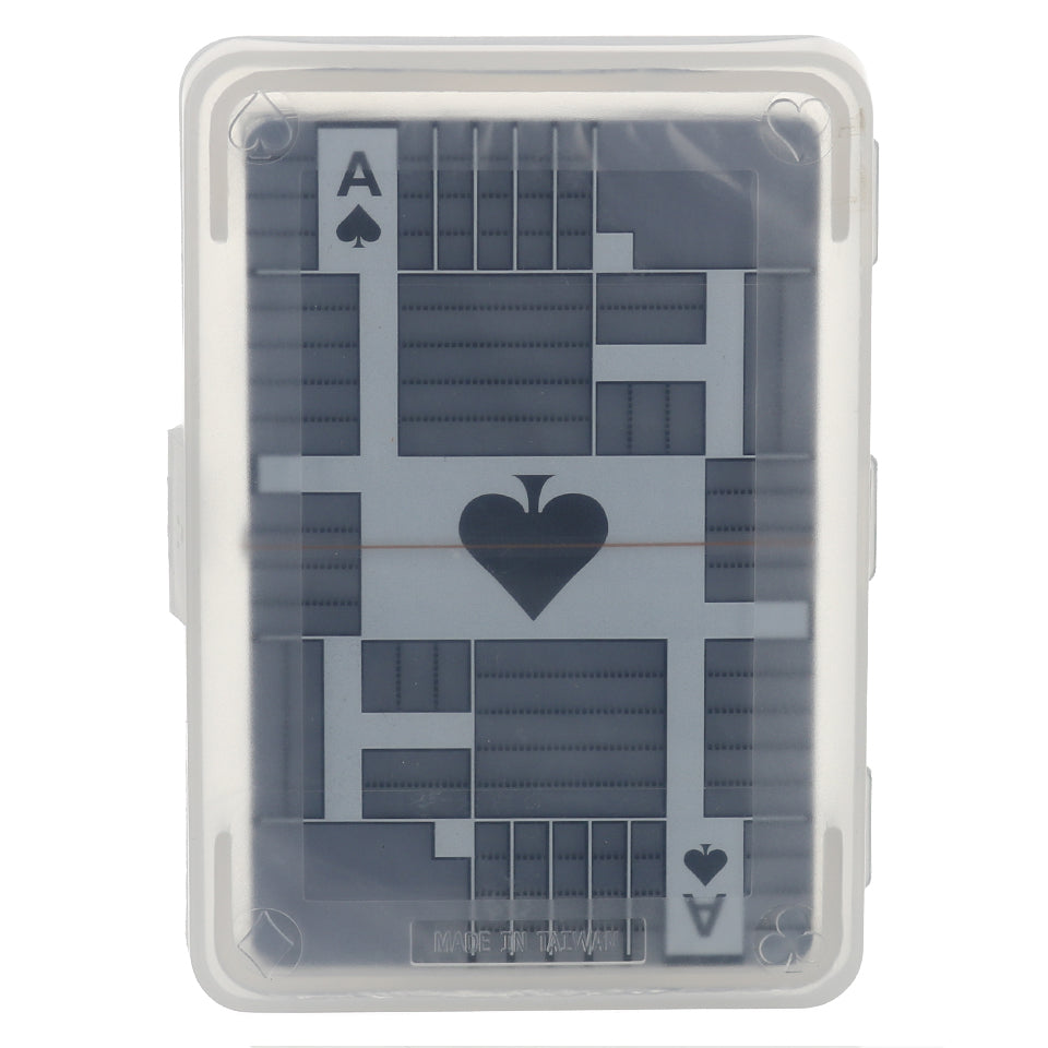 Transparent 100% Plastic Cards - Bridge Size