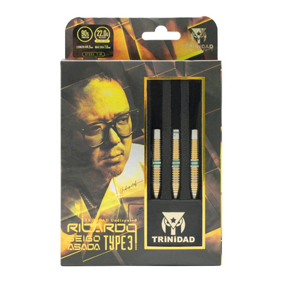 Trinidad Undisputed Ricardo Type 3 Steel Tip Darts - 22gm