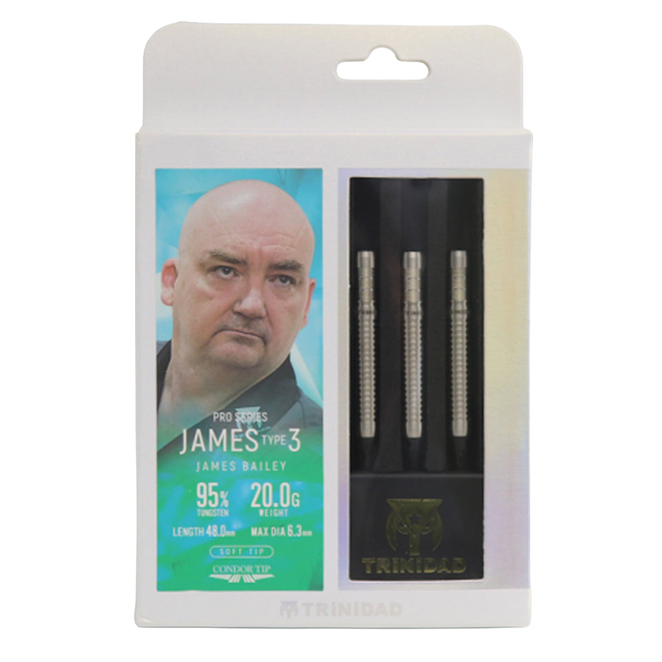 Trinidad Pro Series James Type 3 Soft Tip Darts - 20gm