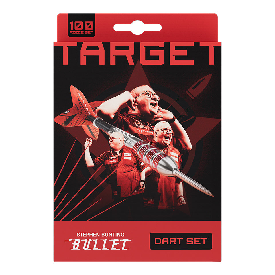 Target Stephen Bunting Brass Steel Tip Dart Set - 22gm (100 Piece)