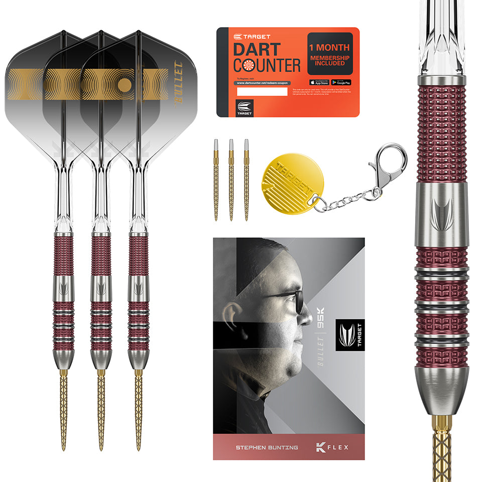 Target Stephen Bunting 95k Swiss Point Steel Tip Darts - 23gm