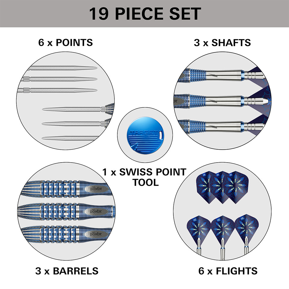 Target Phil Taylor Power Gx2 Swiss Point Steel Tip Darts - 22gm