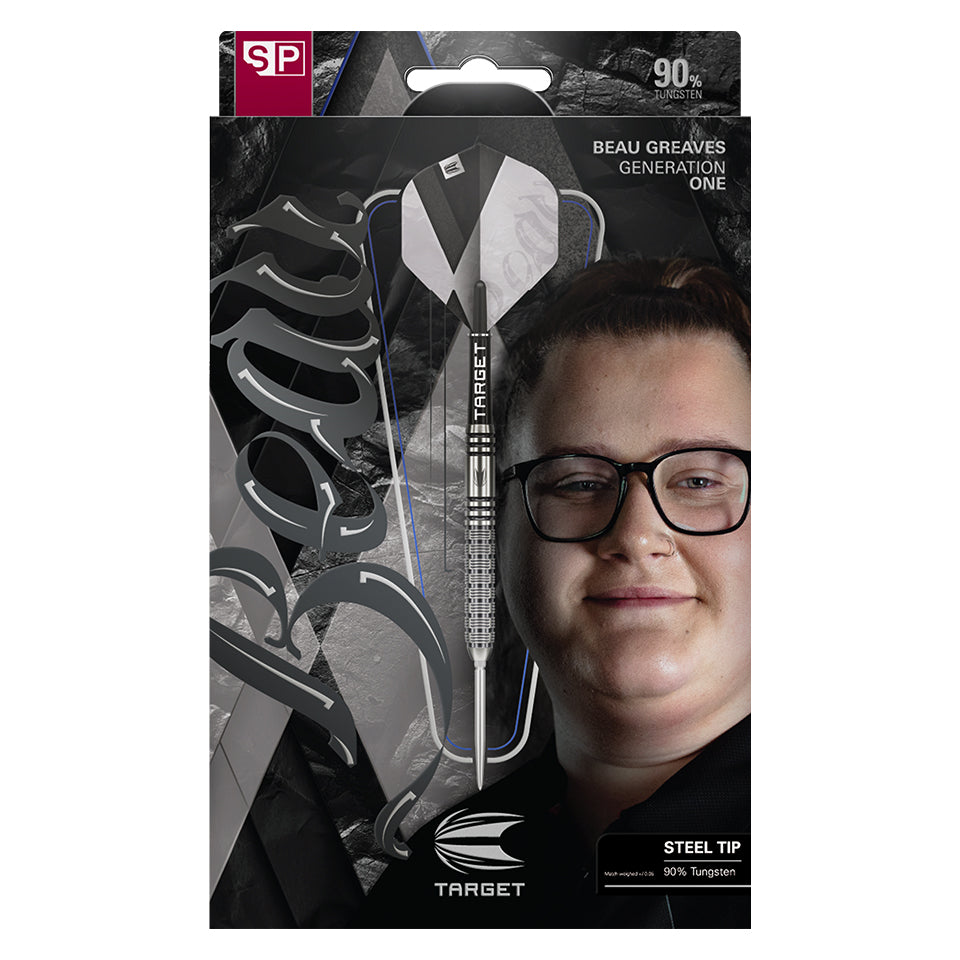 ダーツ Target Beau Greaves G1 Swiss Point 23g Target Beau Greaves G1 Swiss Point Steel Tip Darts - 23gm