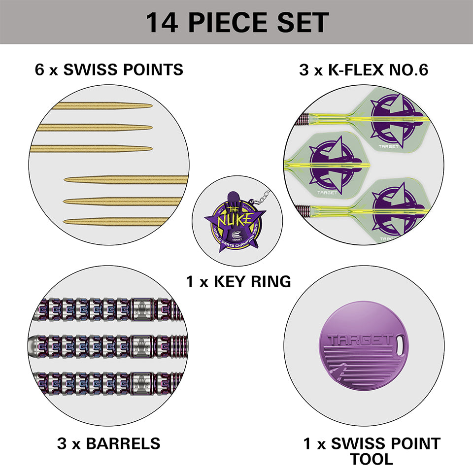 Target Luke Littler World Champion 2025 Edition Steel Tip Darts - 23gm