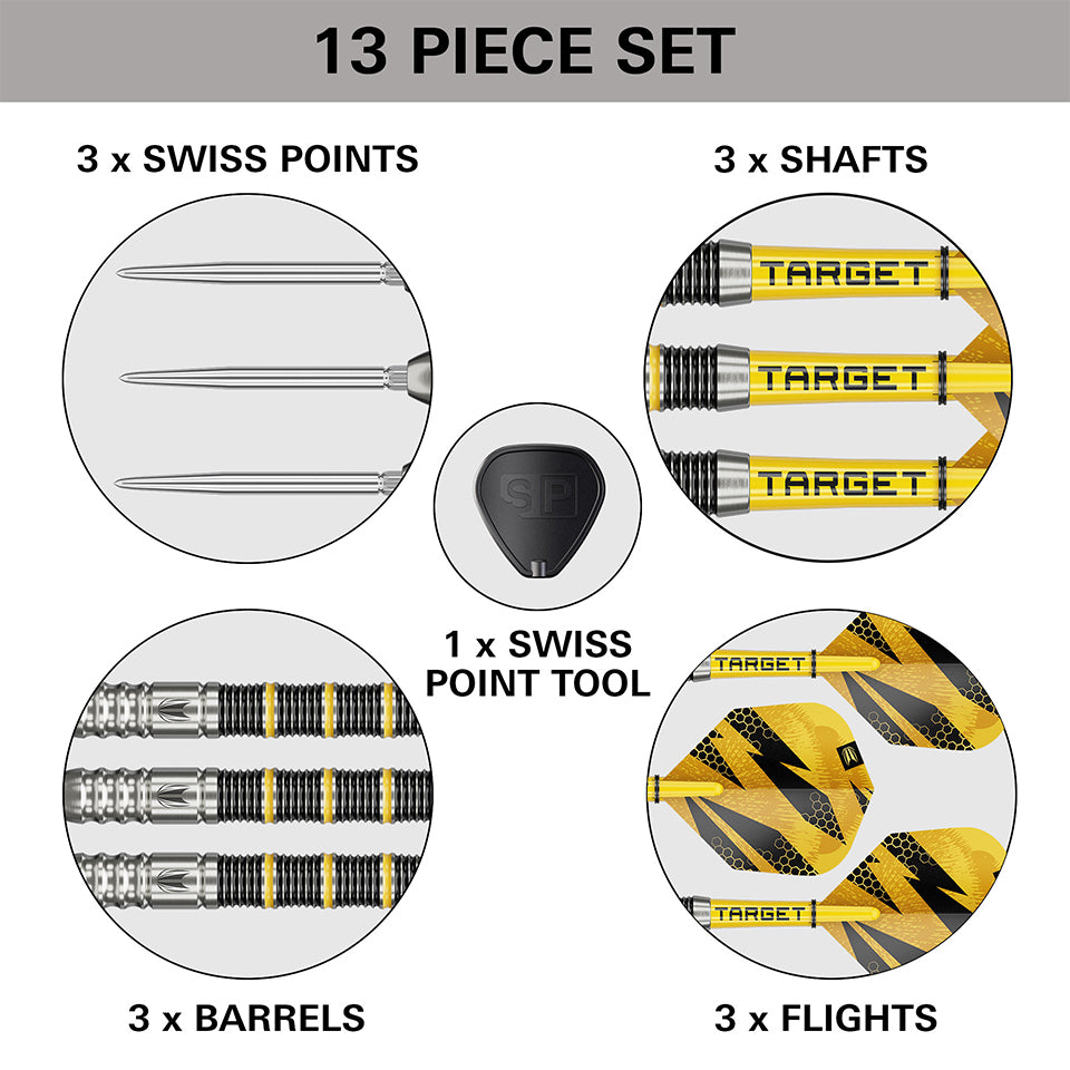 Target Buzz 02 Swiss Point Steel Tip Darts - 24gm