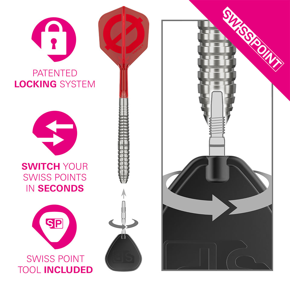 Target Group Ø 01 Swiss Points Steel Tip Darts - 24gm