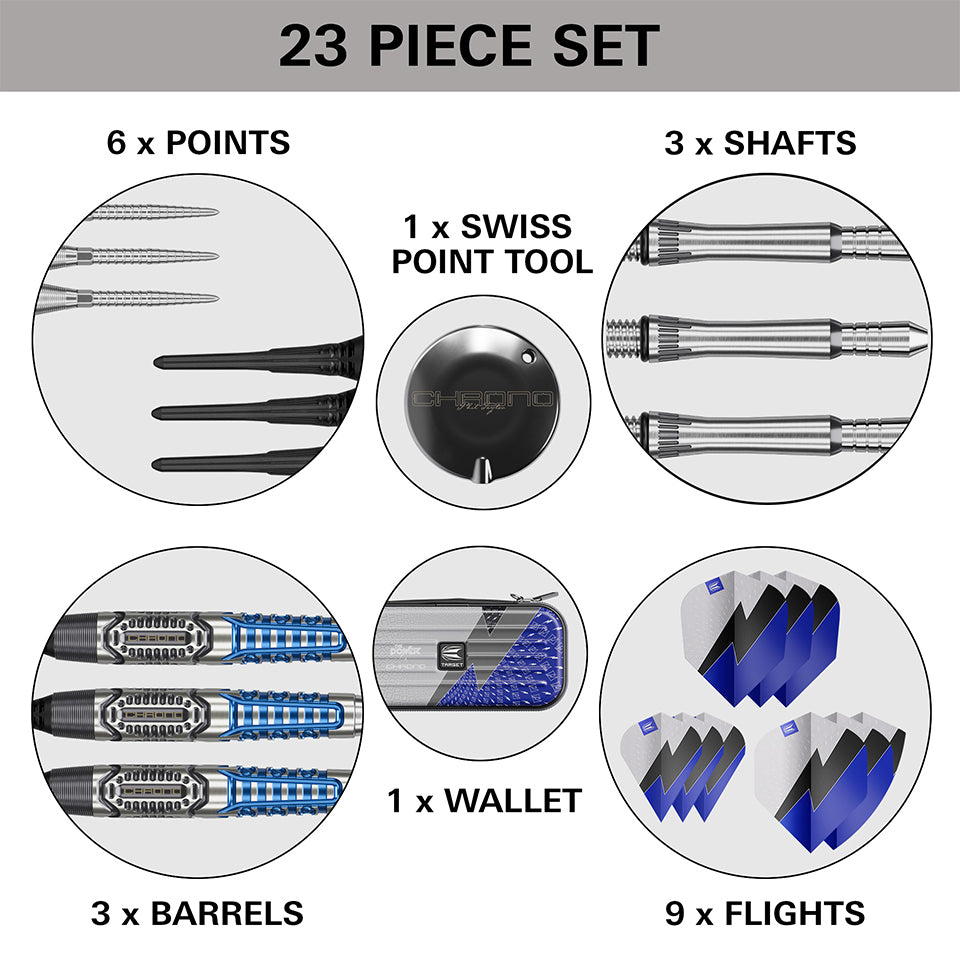Target Phil Taylor Power Chrono Soft Tip Darts - 18gm