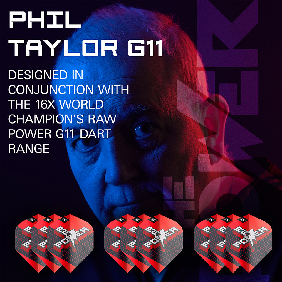 Target Phil Taylor Raw Power G11 Pro Ultra Dart Flights - No2 (3 Sets)