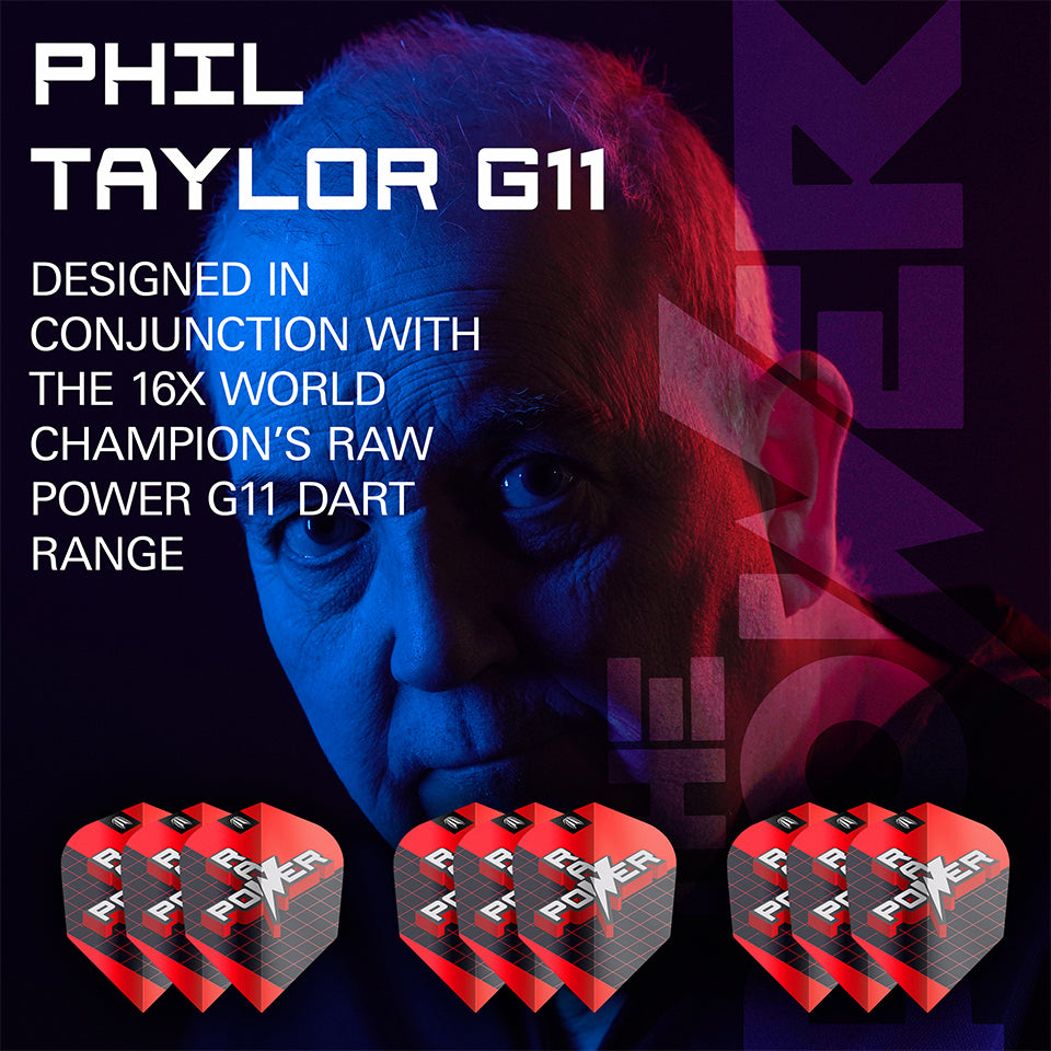 Target Phil Taylor Raw Power G11 Pro Ultra Dart Flights - No6 (3 Sets)