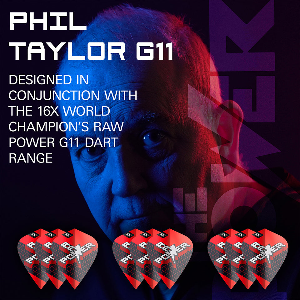 Target Phil Taylor Raw Power G11 Pro Ultra Dart Flights - Kite (3 Sets)