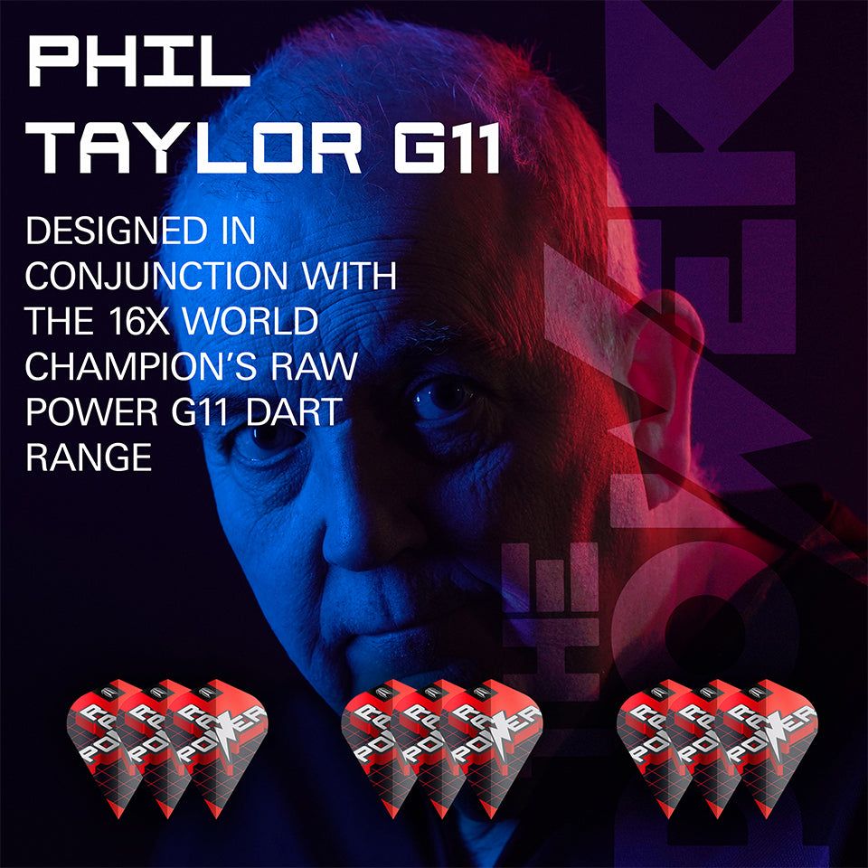 Target Phil Taylor Raw Power G11 Pro Ultra Dart Flights - Vapor S (3 Sets)