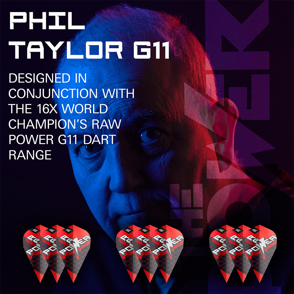 Target Phil Taylor Raw Power G11 Pro Ultra Dart Flights - Vapor (3 Sets)