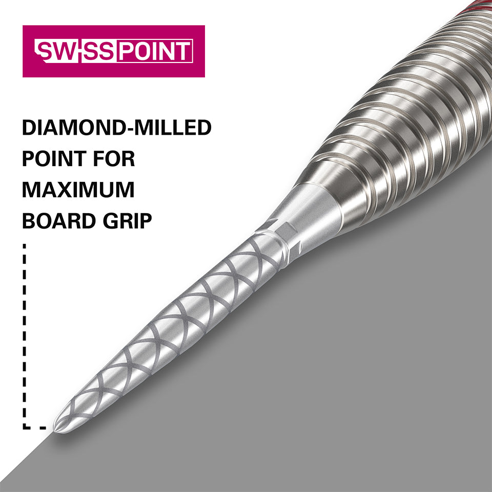Target Swiss Storm Diamond Steel Points - Silver 30mm
