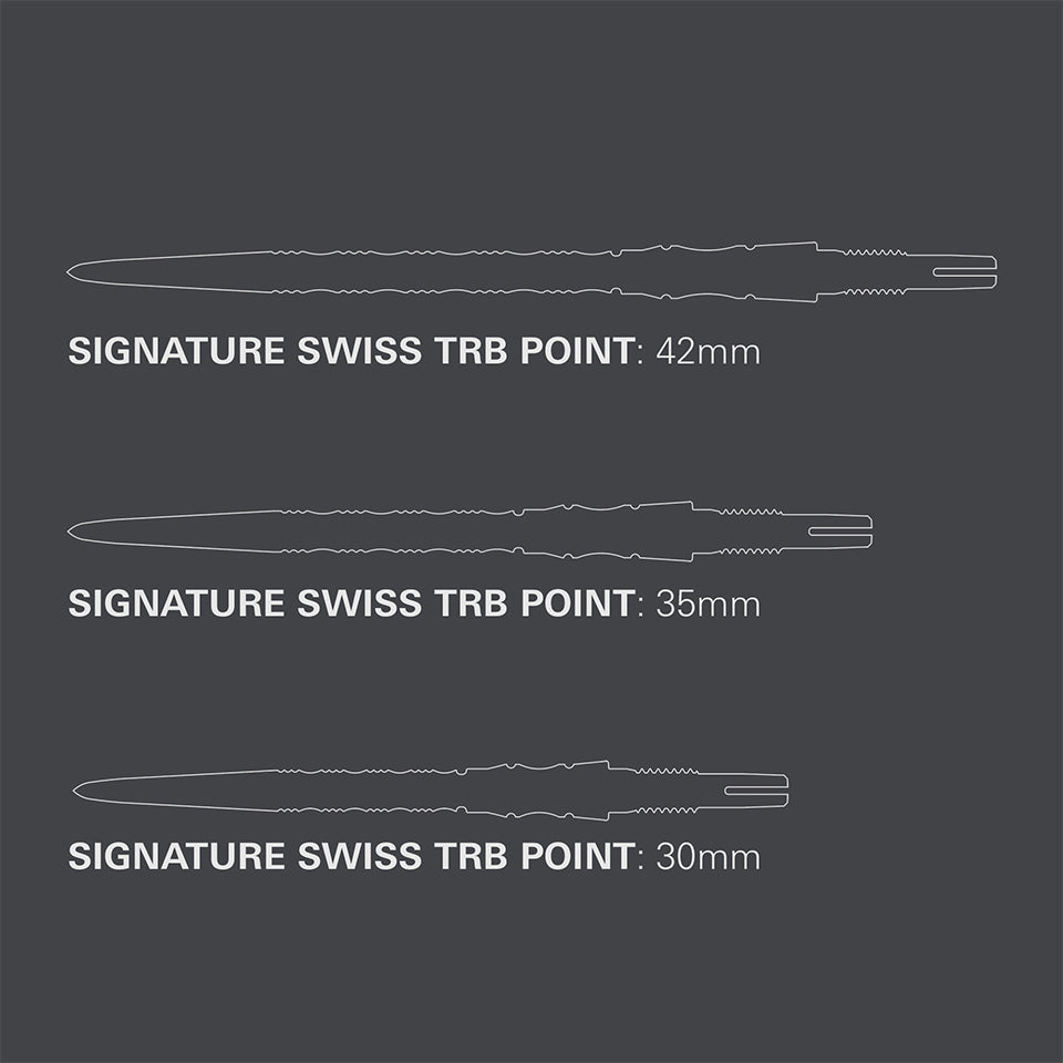 Target Signature Swiss TRB Steel Points - Black 30mm
