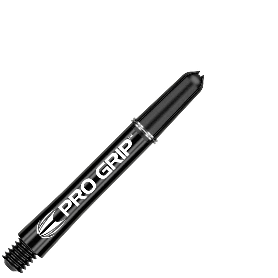 Target Pro Grip Nylon Dart Shafts - Short Plus Black (3 Sets)