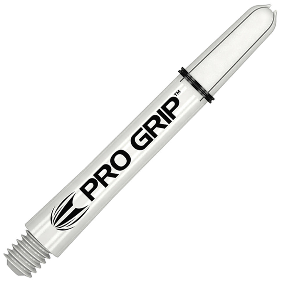 Target Pro Grip Nylon Dart Shafts - Medium White (3 Sets)