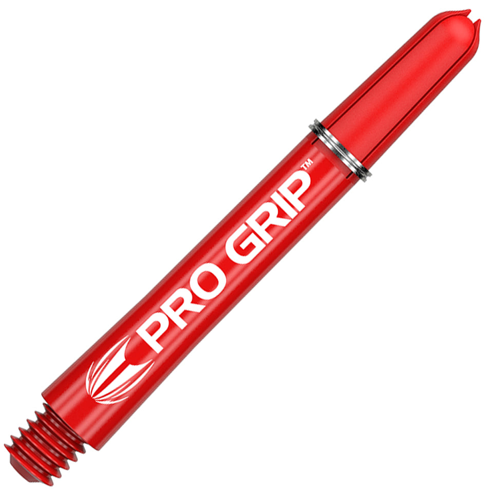 Target Pro Grip Nylon Dart Shafts - Medium Red (3 Sets)