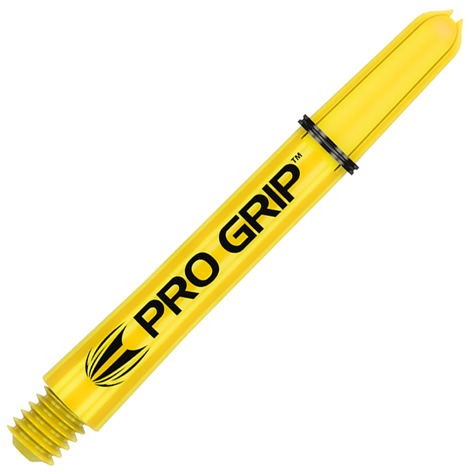 Target Pro Grip Nylon Dart Shafts - Medium Yellow (3 Sets)