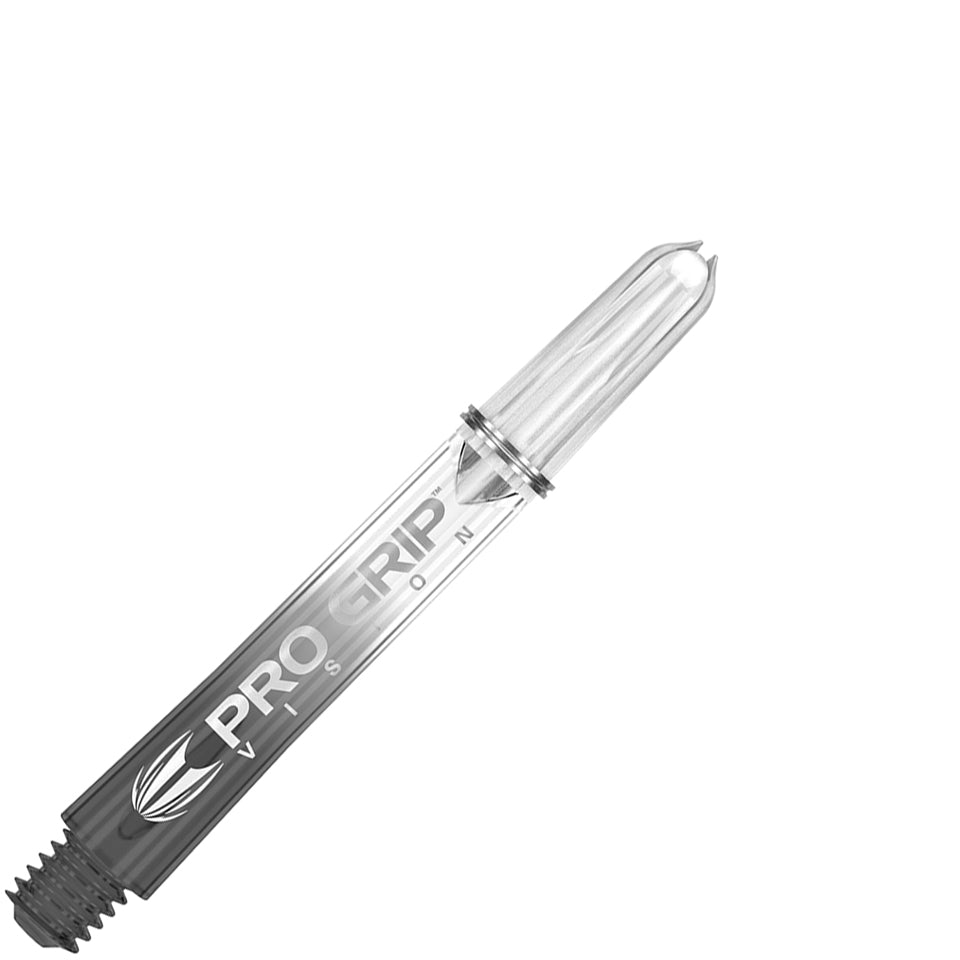 Target Pro Grip Vision Dart Shafts - Short Clear Black (3 Sets)