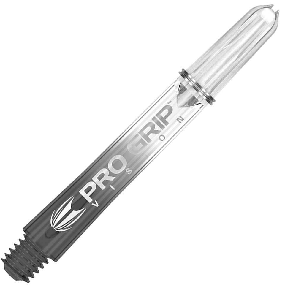 Target Pro Grip Vision Dart Shafts - Medium Clear Black (3 Sets)