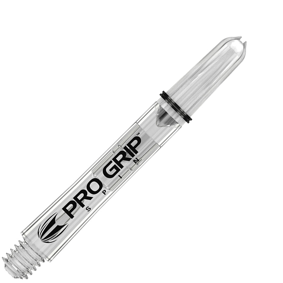 Target Pro Grip Nylon Spinning Dart Shafts - Inbetween Clear (3 Sets)