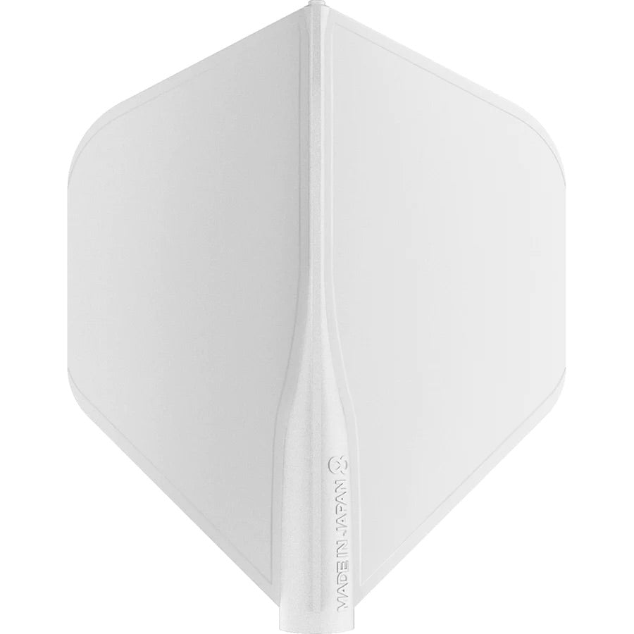 8 Flight Dart Flights - White No 2 Standard