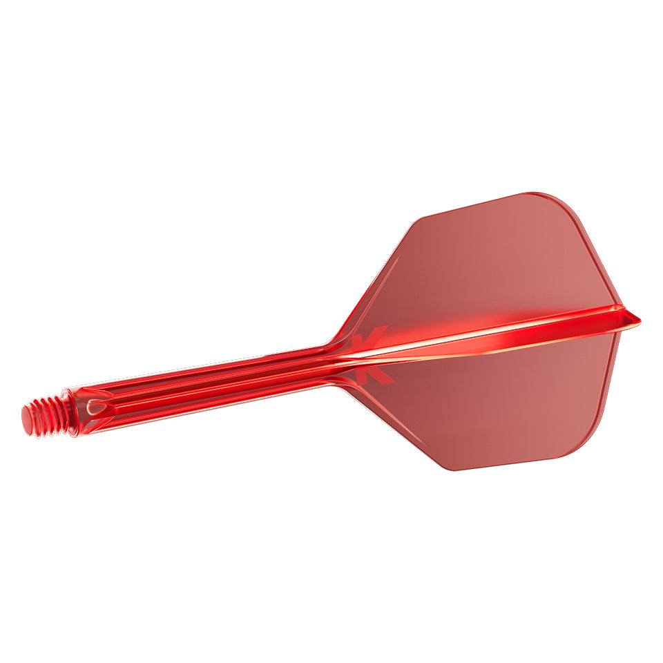 Ailettes De Fléchettes GOAT Air Red Clear No6 Medium - Lot De 3 Pour Fléchettes à Pointe Souple Ou Acier
