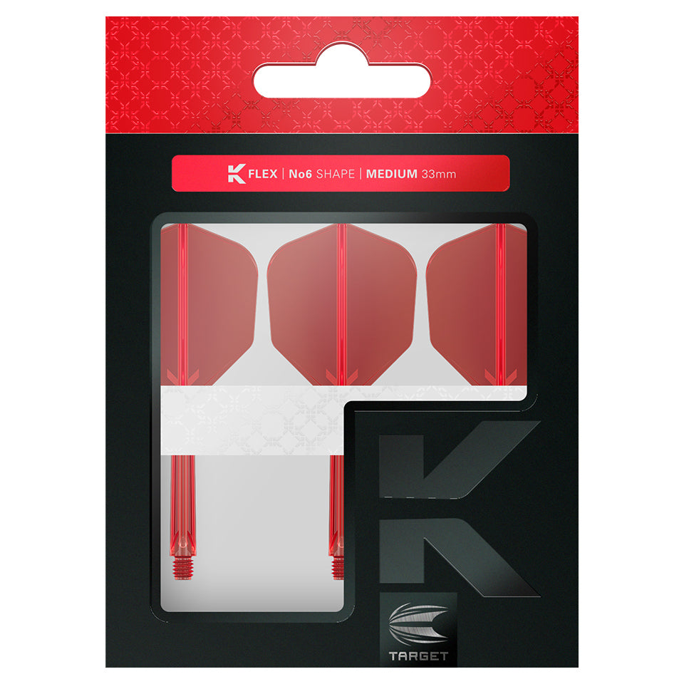 Target K-Flex Flight System - No6 Medium Red