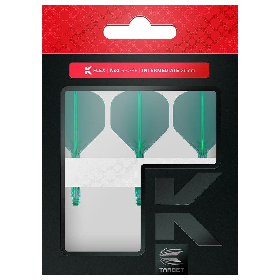Ailettes Et Tiges De Fléchettes Target K-Flex Rove - Lot De 3 - Système Intégré Tout-en-un - Filetage 2BA - 9