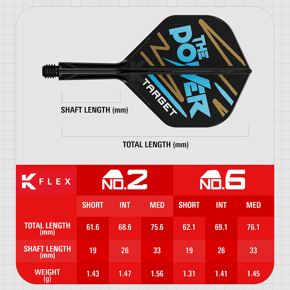 Target Phil Taylor K-Flex Flight System - No2 Medium