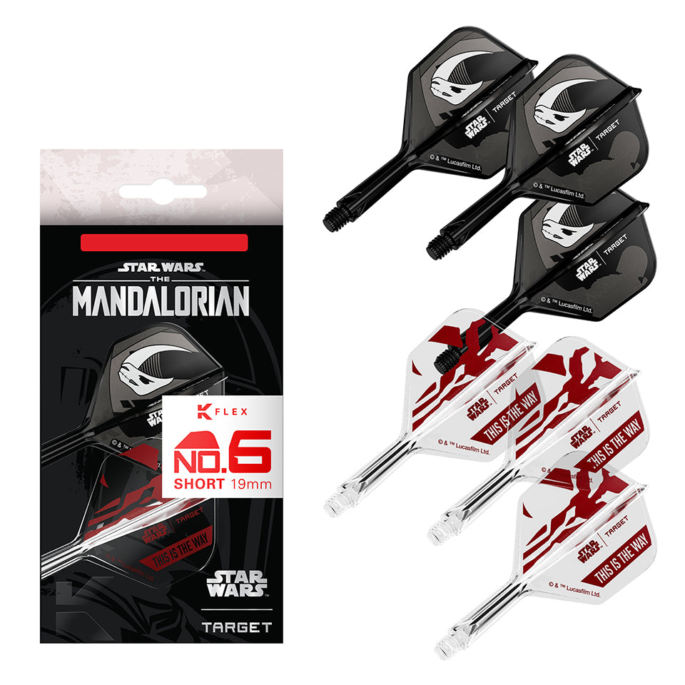 Target Star Wars Mandalorian K-Flex Flight System - No6 Short (2 Sets)