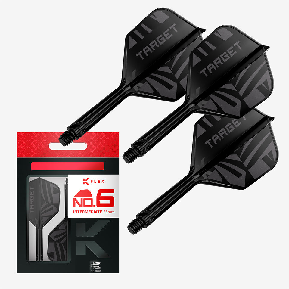 Target Logo K-Flex Flight System - No6 Intermediate Black