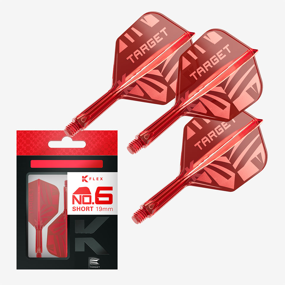 Target Logo K-Flex Flight System - No6 Short Red