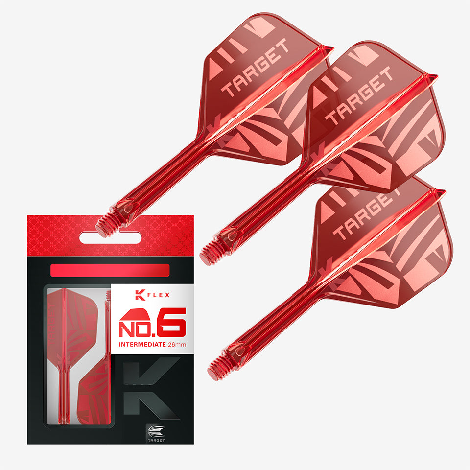 Target Logo K-Flex Flight System - No6 Intermediate Red