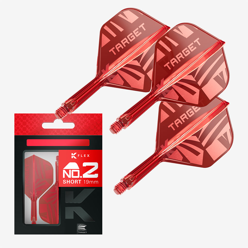 Target Logo K-Flex Flight System - No2 Short Red