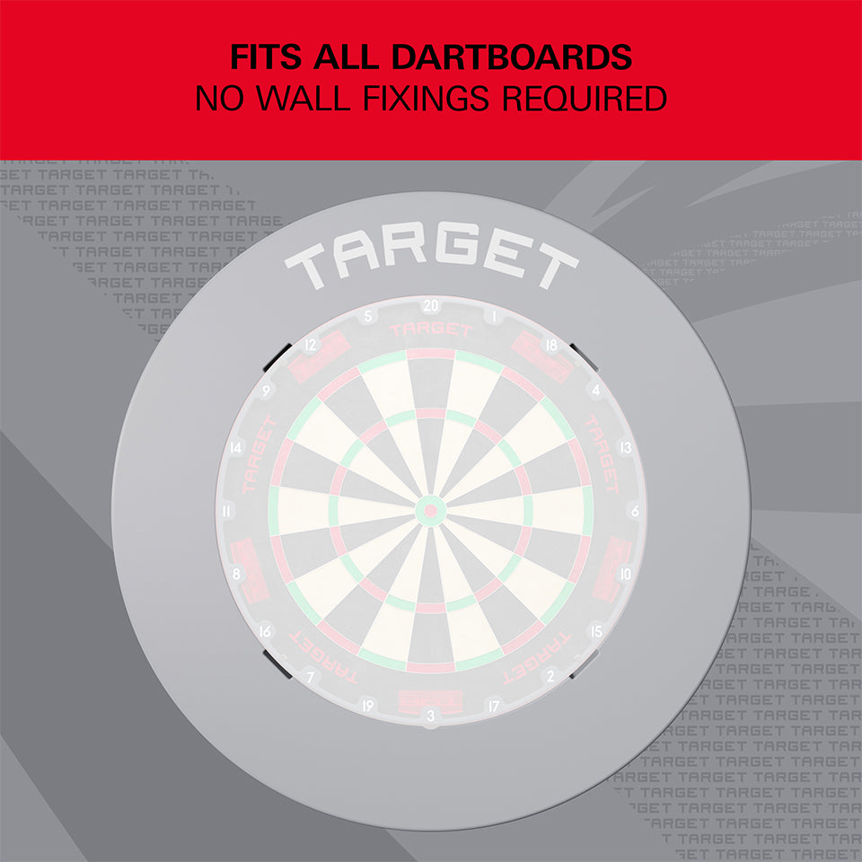Target Notched Dartboard Surround - Grey