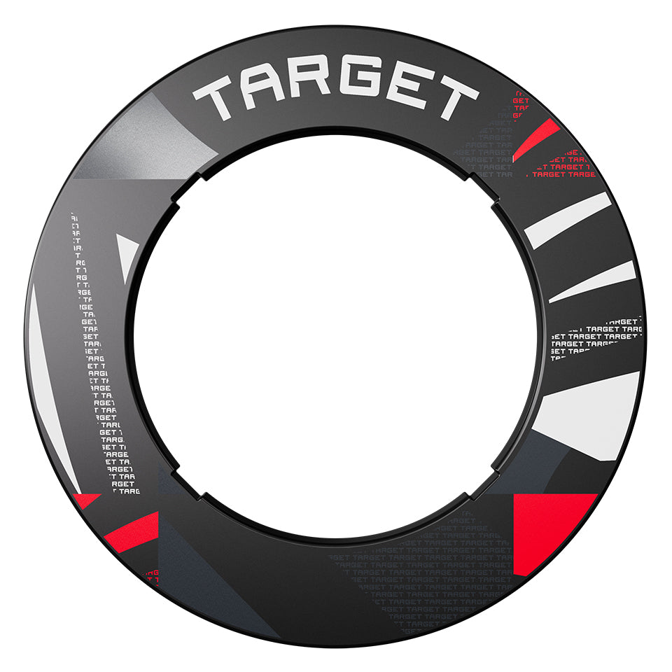 Target Notched Dartboard Surround - Black Patterned