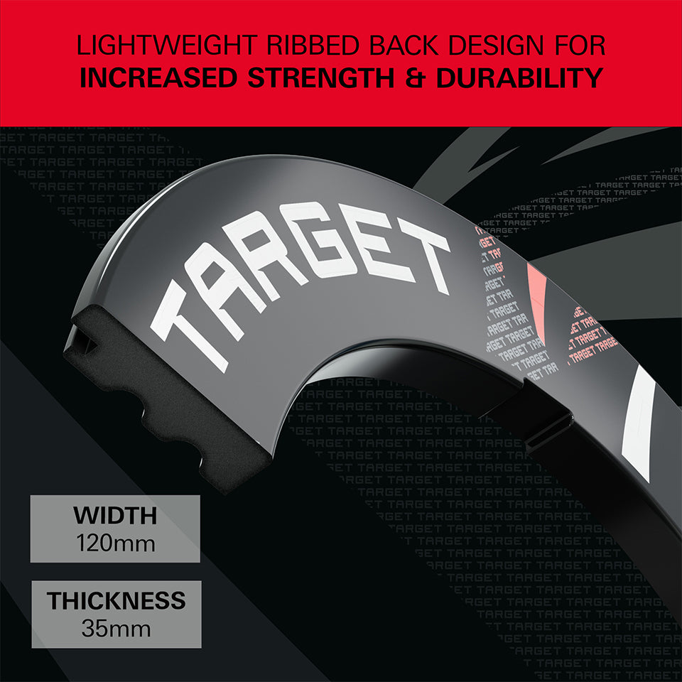 Target Notched Dartboard Surround - Black Patterned