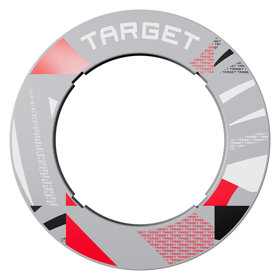Target Notched Dartboard Surround - Grey Patterned