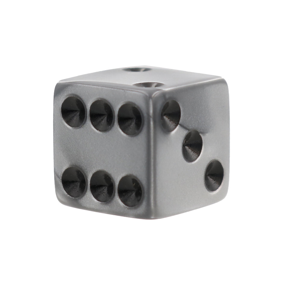 16mm Square Corner Pearlized Dice - Silver